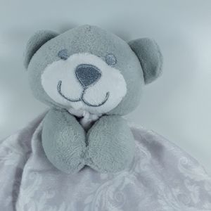 Little Beginnings Baby Lovie Gray/White Bear